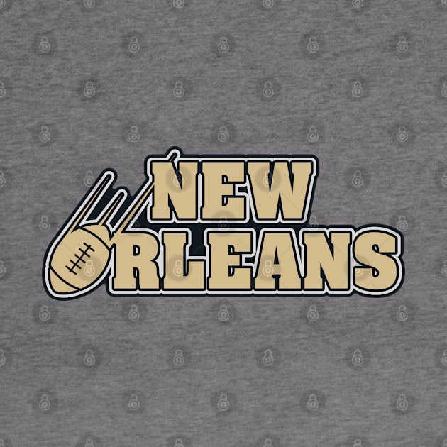 New Orleans Football Team Color by Toogoo